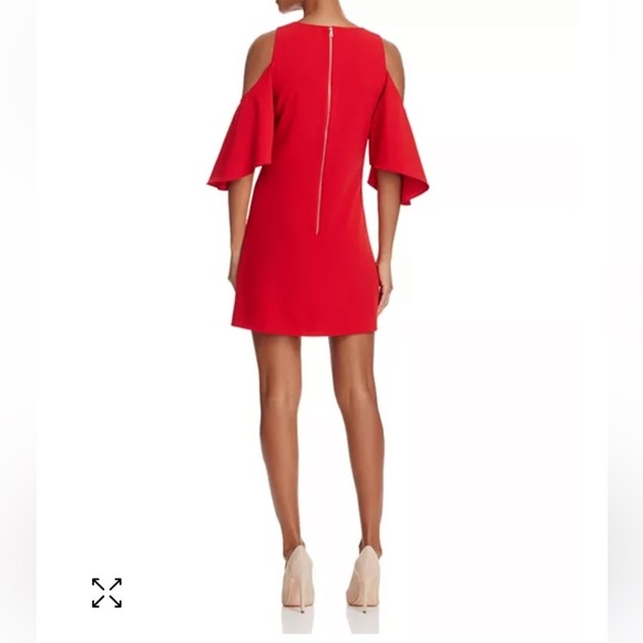 Alice + Olivia Coley Cold Shoulder Sheath Mini Dress - Picture 2 of 7